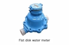 Flat disk water meter