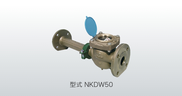 アズビル金門 エコメーター(乾式デジタル表示) NKDS 50(本体) 上水ネジ - 1
