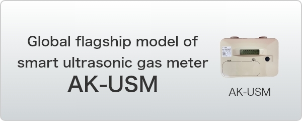 Global flagship model of smart ultrasonic gas meter「AK-USM」